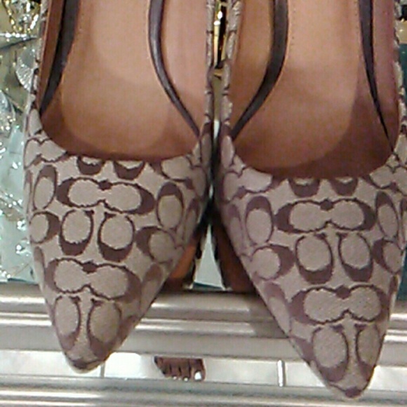 ###SOLD###Coach Signature Pumps - Picture 5 of 6
